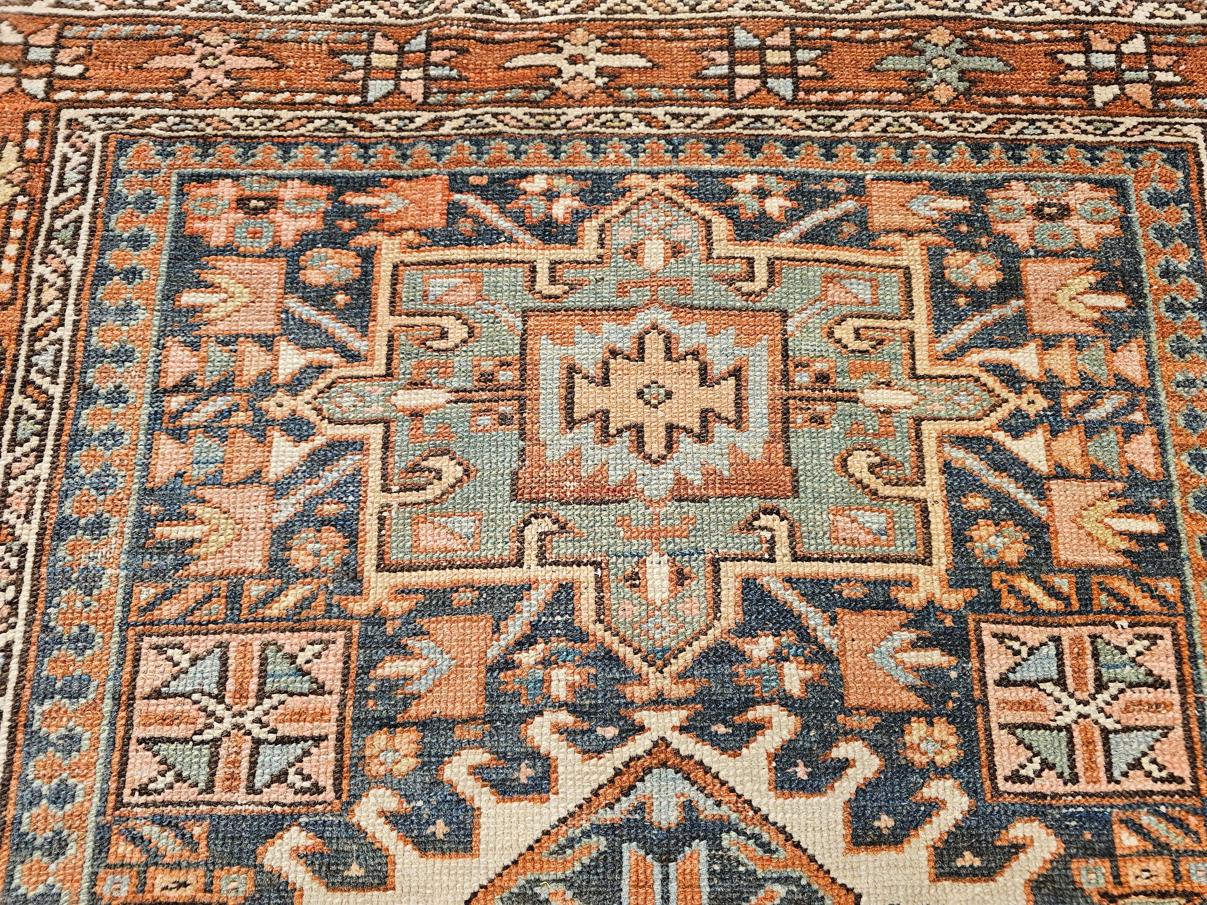 19th Century Persian Heriz Karajah Area Rug For Sale 4