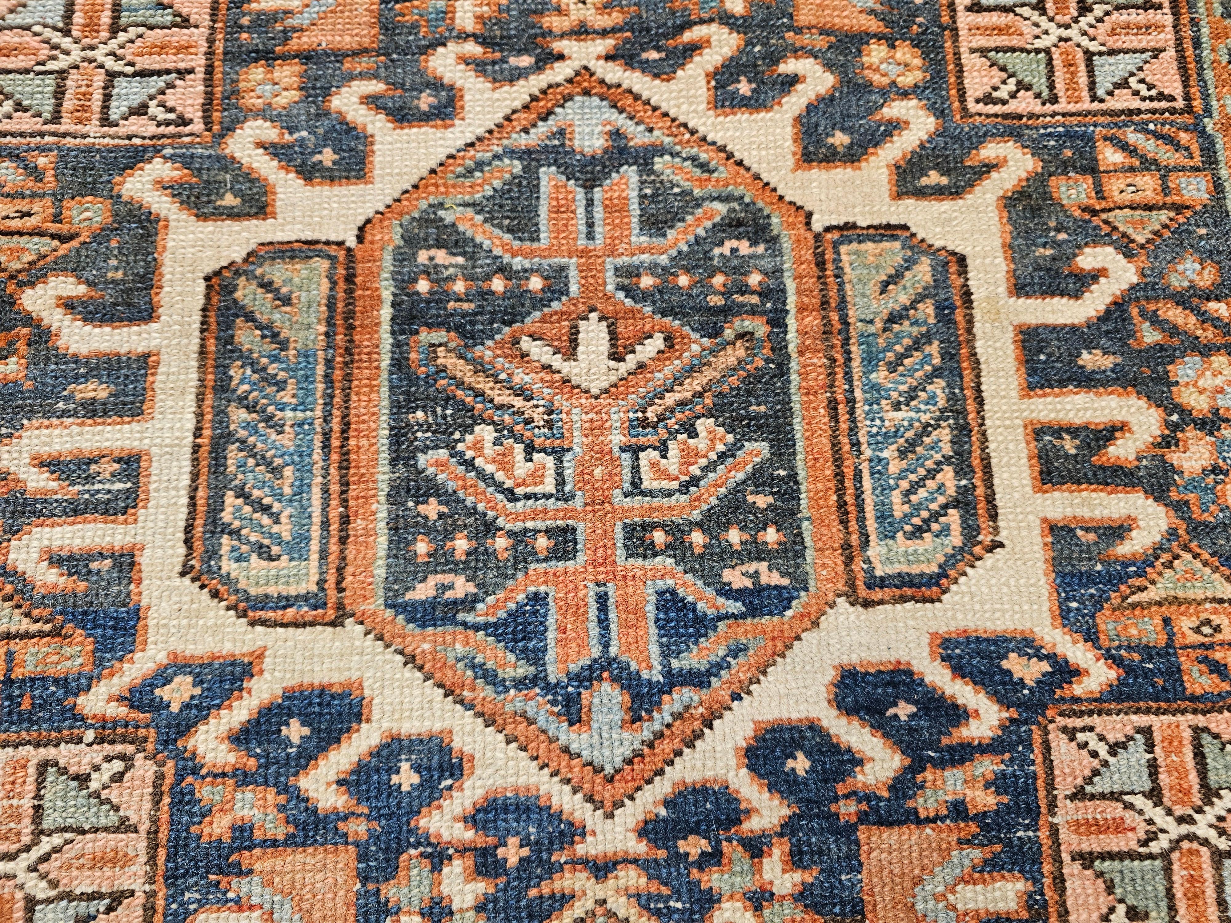 19th Century Persian Heriz Karajah Area Rug For Sale 7