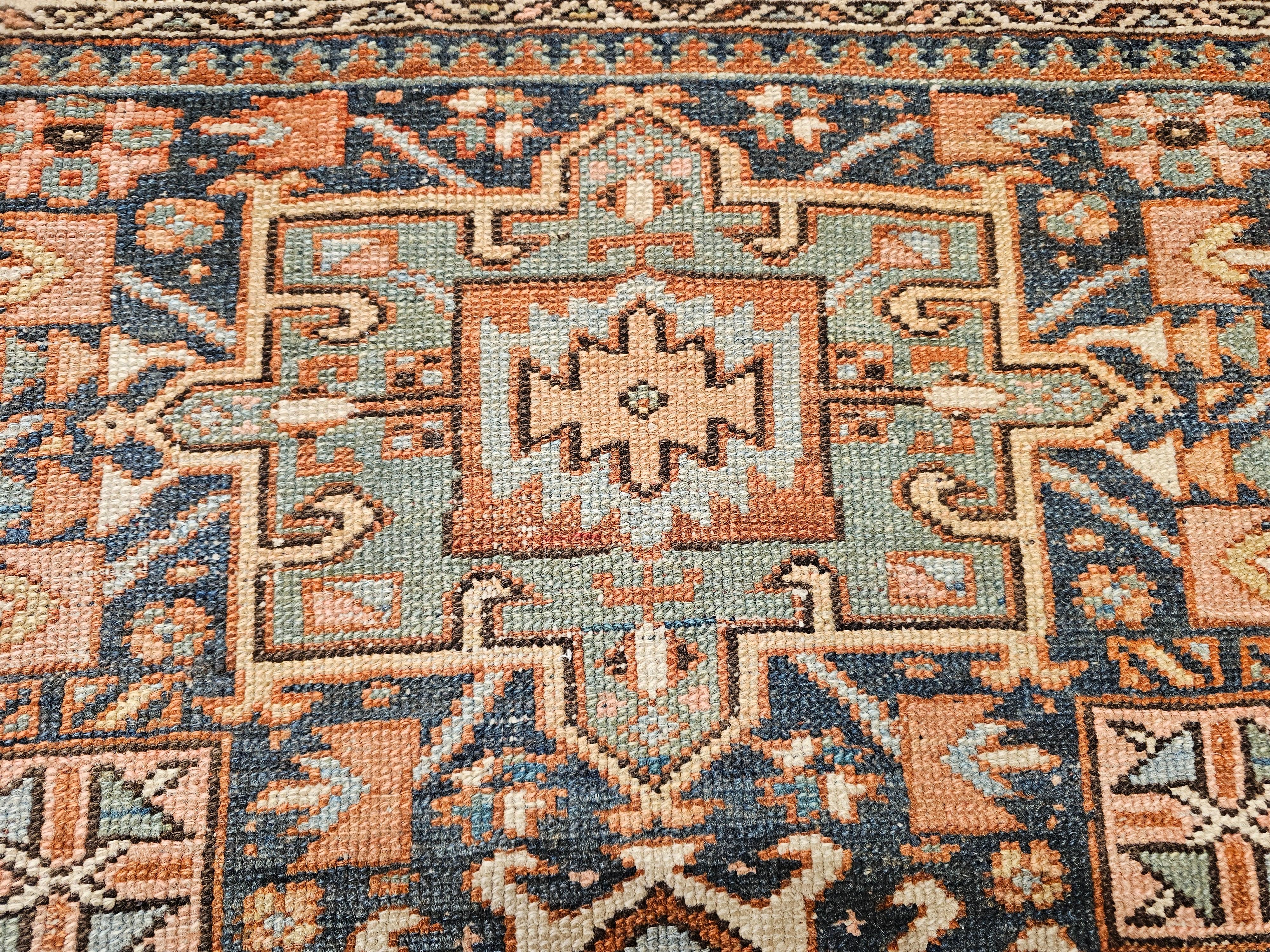 19th Century Persian Heriz Karajah Area Rug For Sale 8