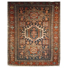 19th Century Persian Heriz Karajah Area Rug