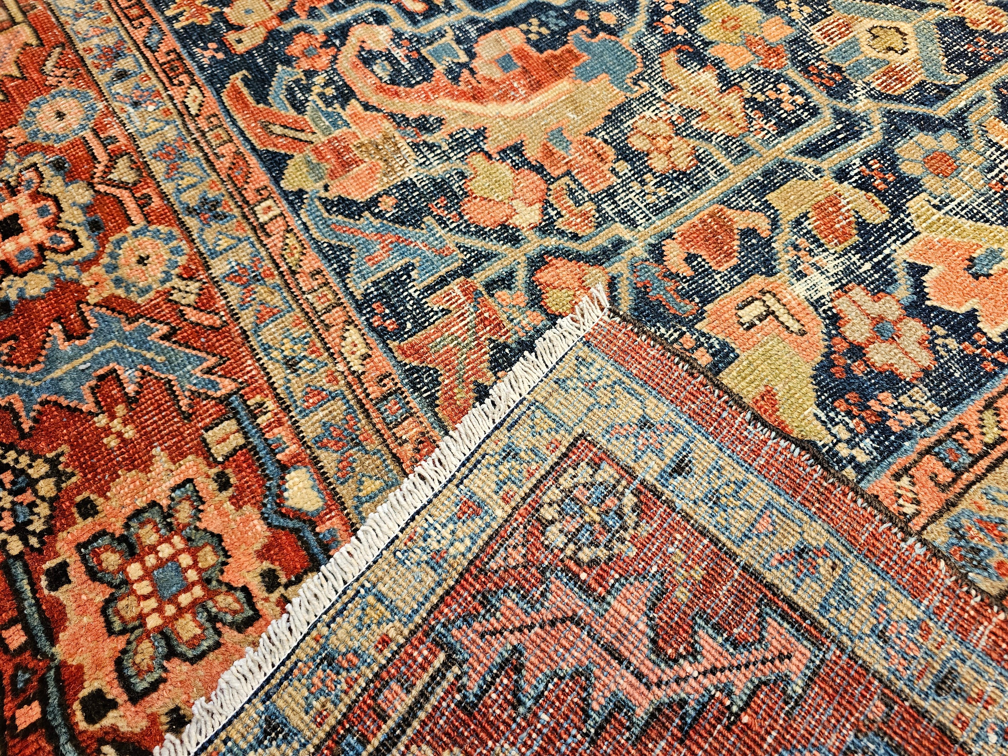 19th Century Persian Heriz Serapi in Allover 