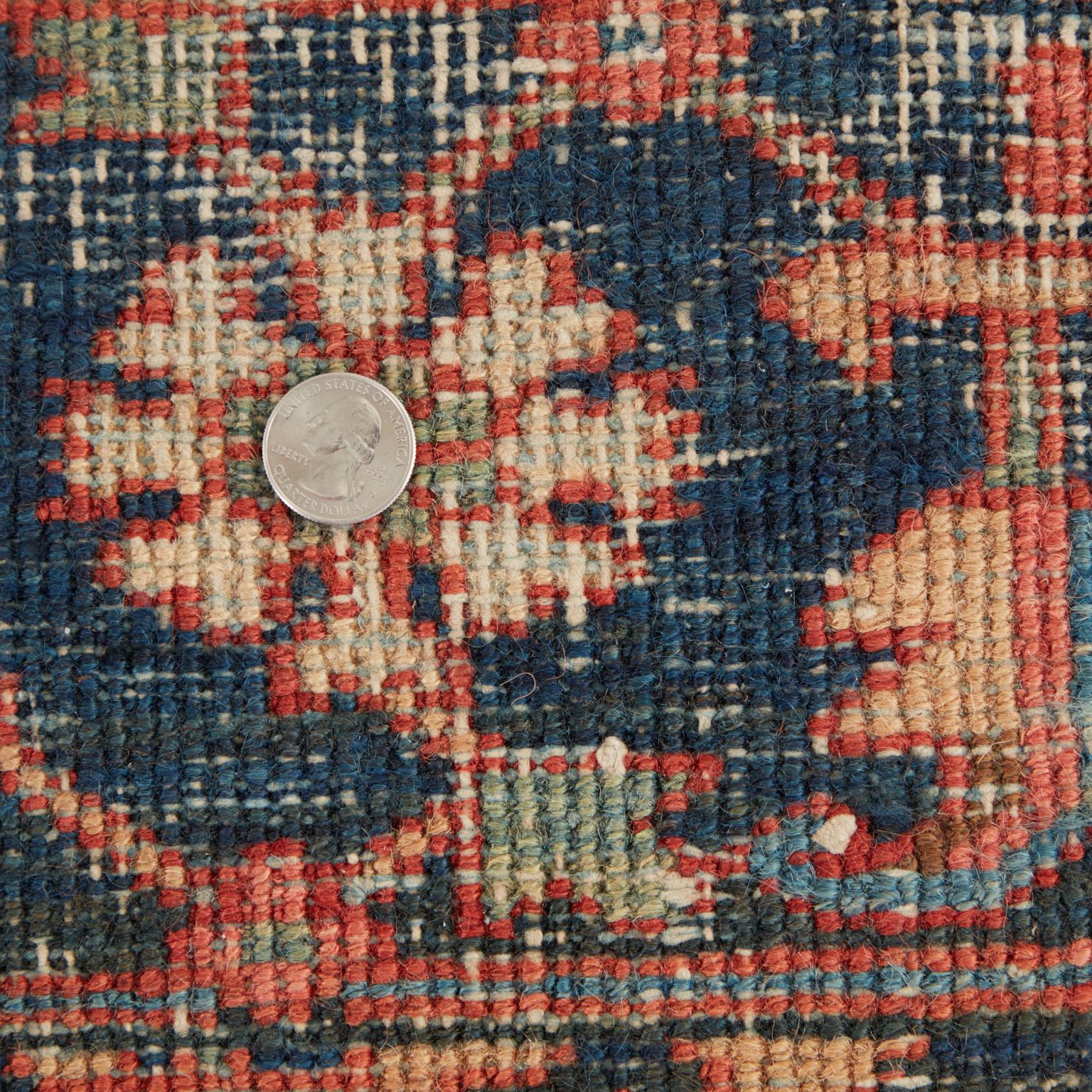 Antique 1920s Persian Heriz Wool Rug 11