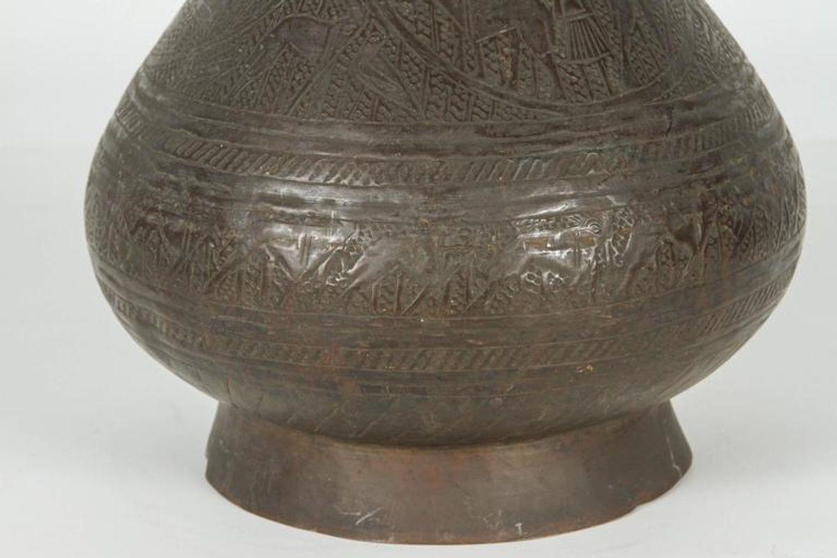 19th Century Persian Islamic Bronzed Vase For Sale 1