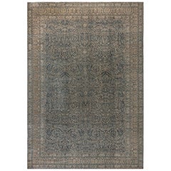 19th Century Persian Khorassan Handmade Wool Rug