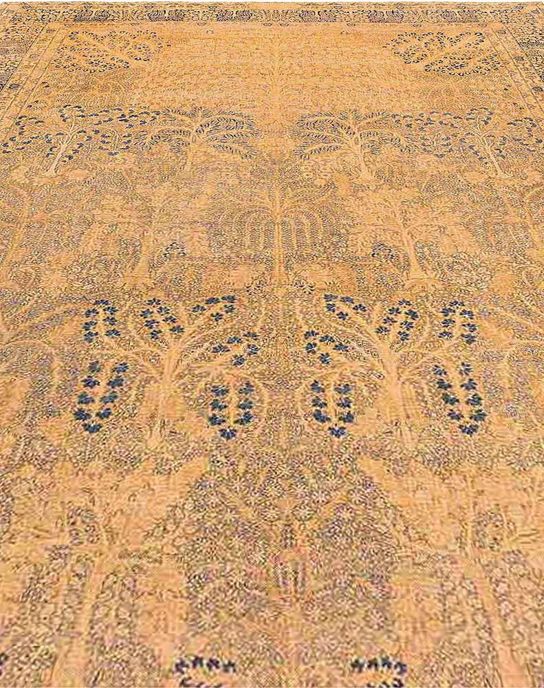 Authentique tapis persan Kirman du XIXe siècle
Taille : 13'4