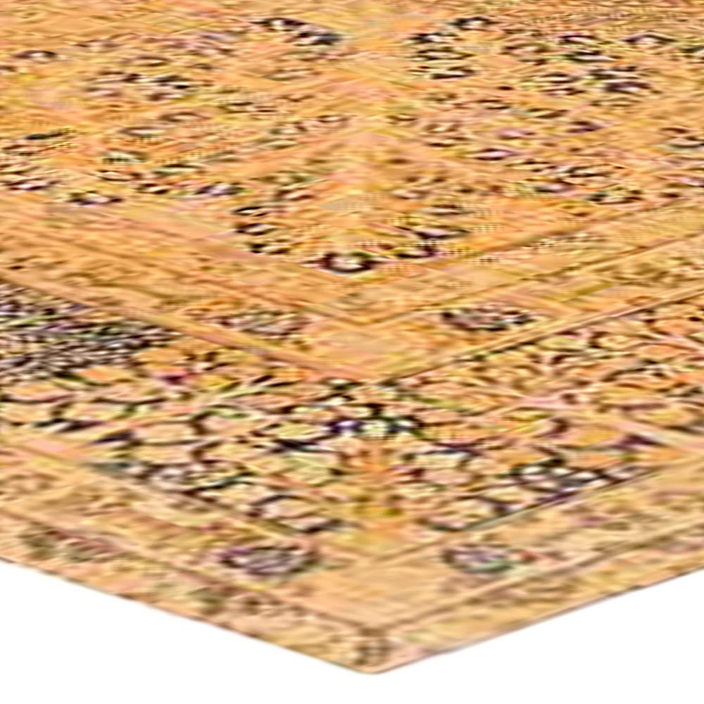 Noué à la main Authentique tapis persan Kirman du 19ème siècle en vente