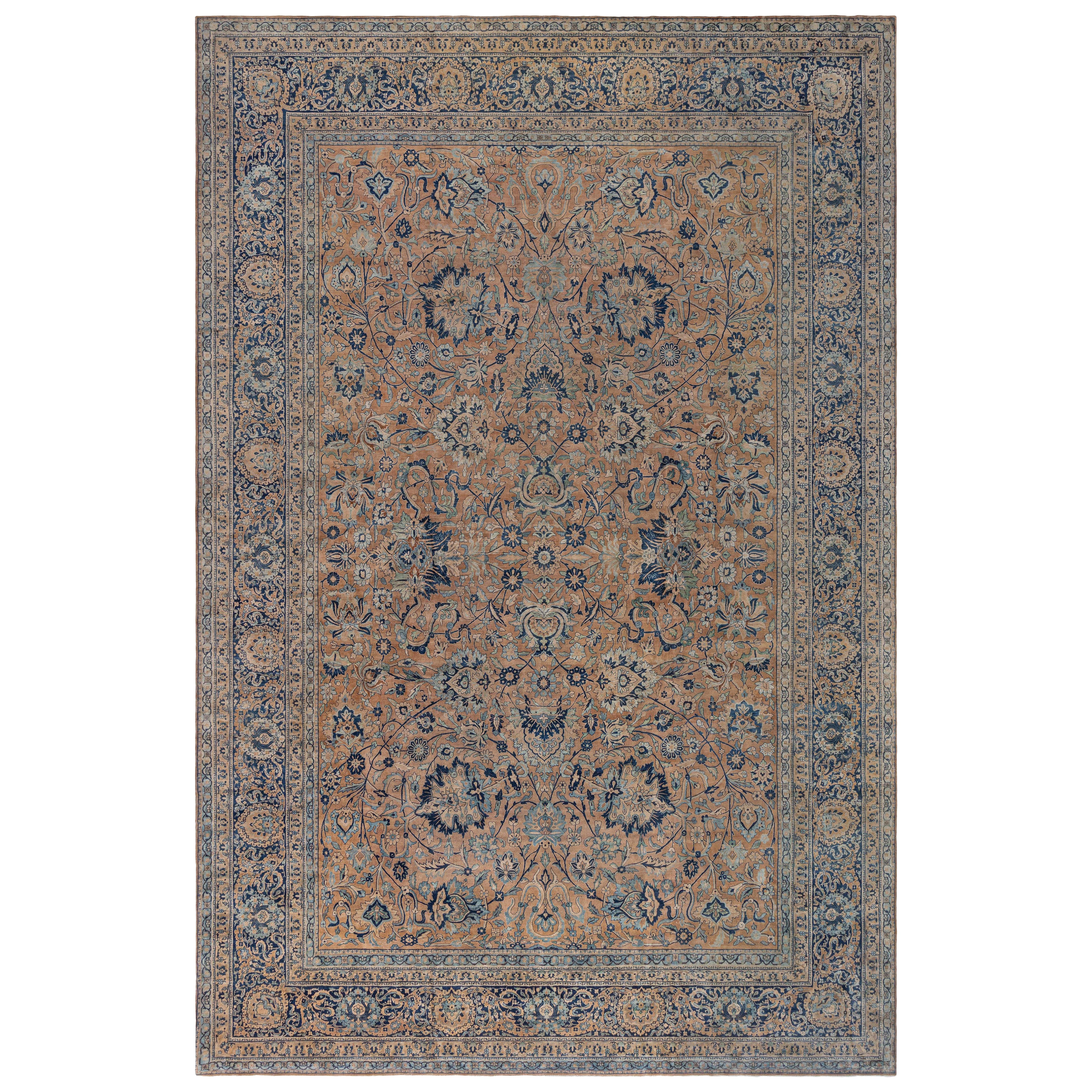 Tapis persan Kirman du XIXe siècle en laine fait à la main Doris Leslie Blau