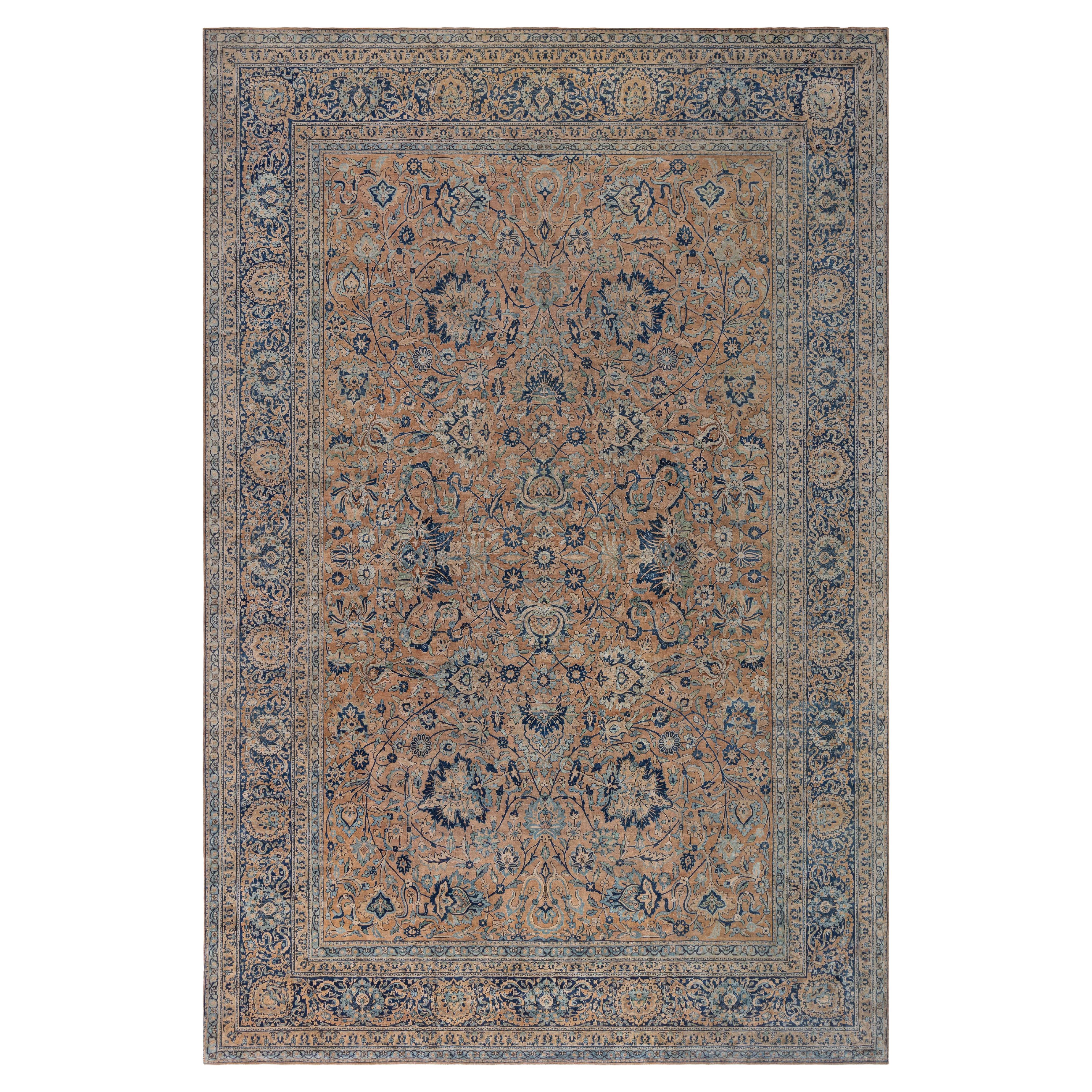 Tapis persan Kirman du XIXe siècle en laine fait à la main Doris Leslie Blau