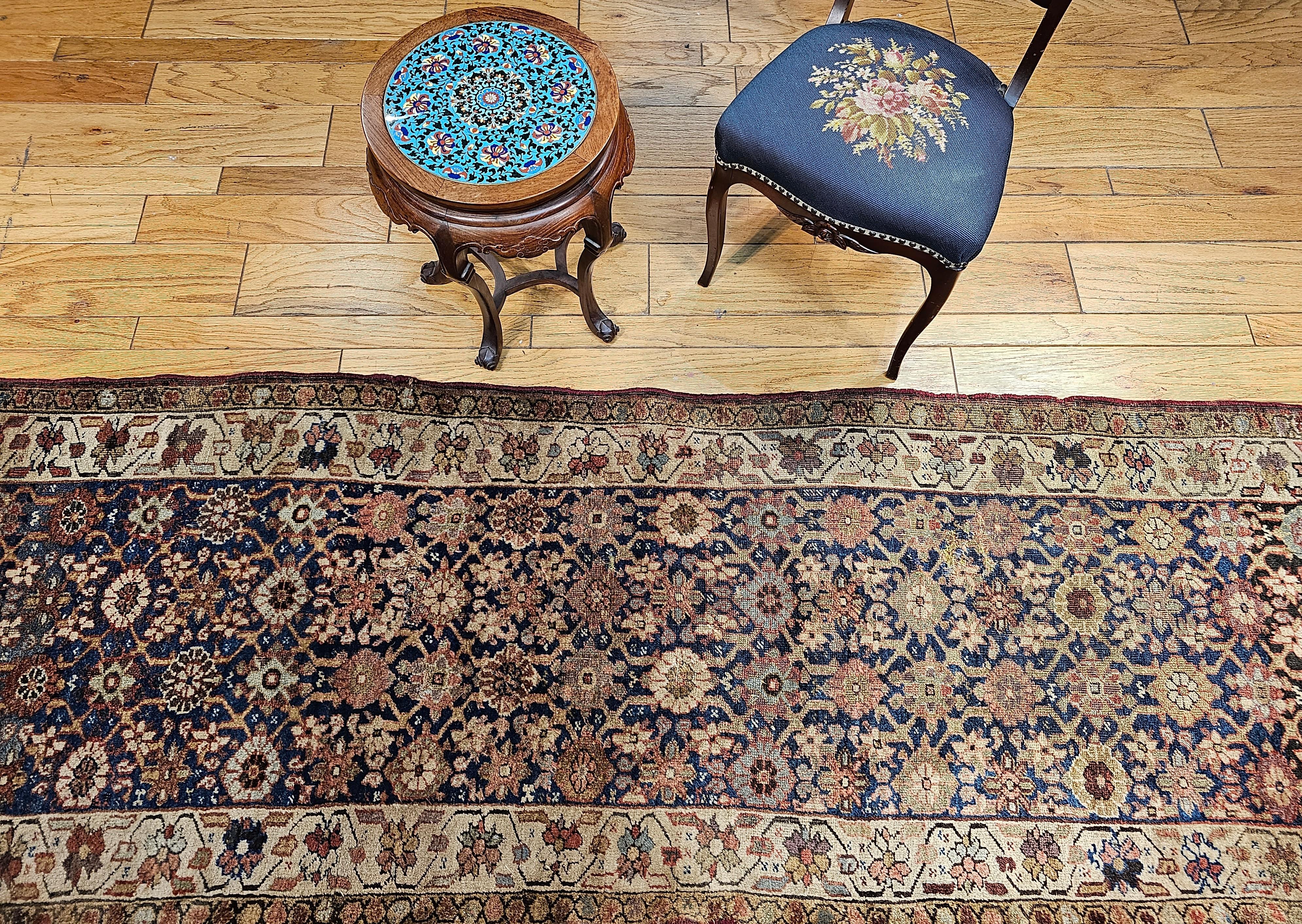 19th Century Persian Kurdish Bidjar Runner For Sale 6
