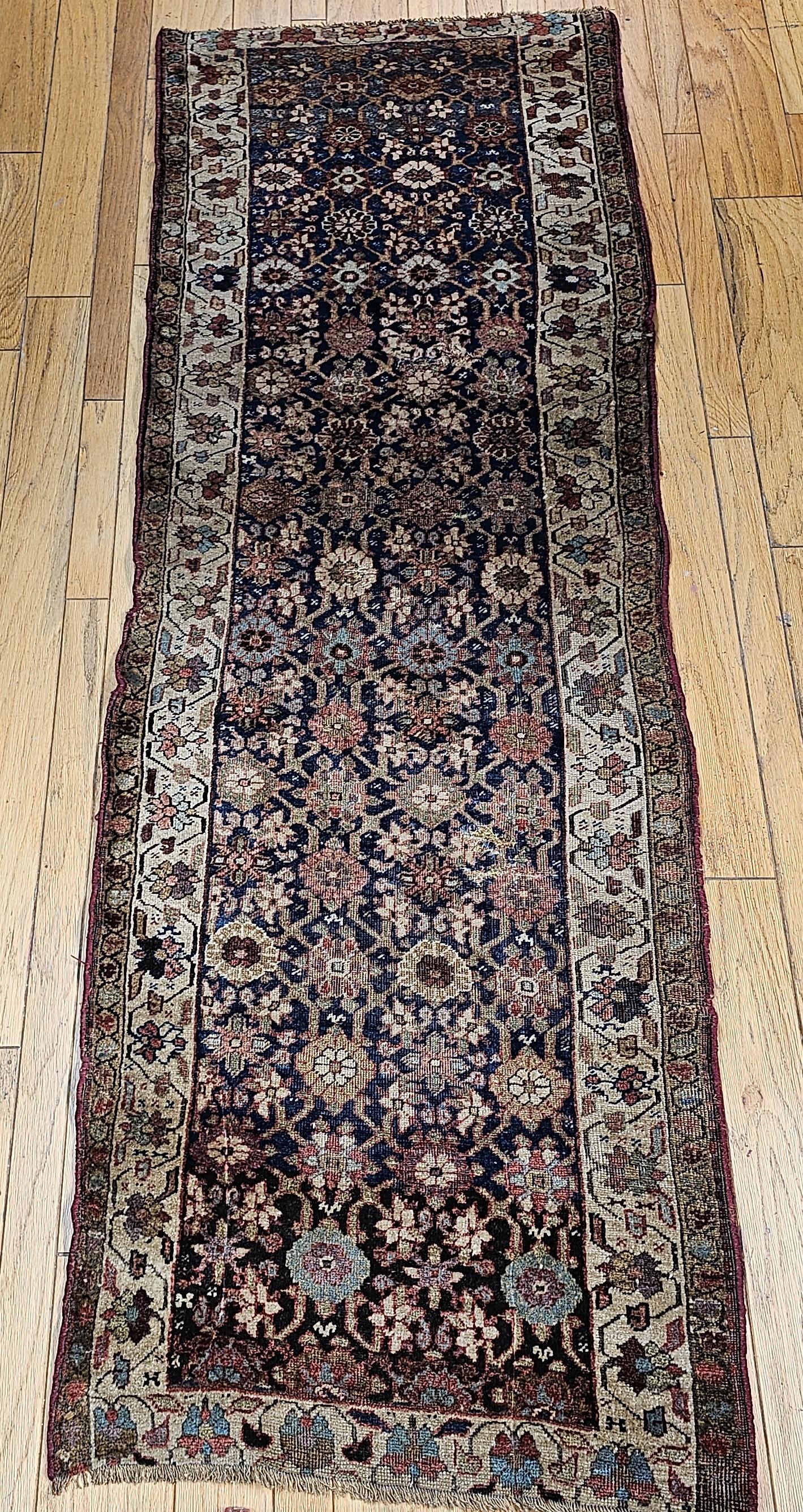 19th Century Persian Kurdish Bidjar Runner For Sale 9