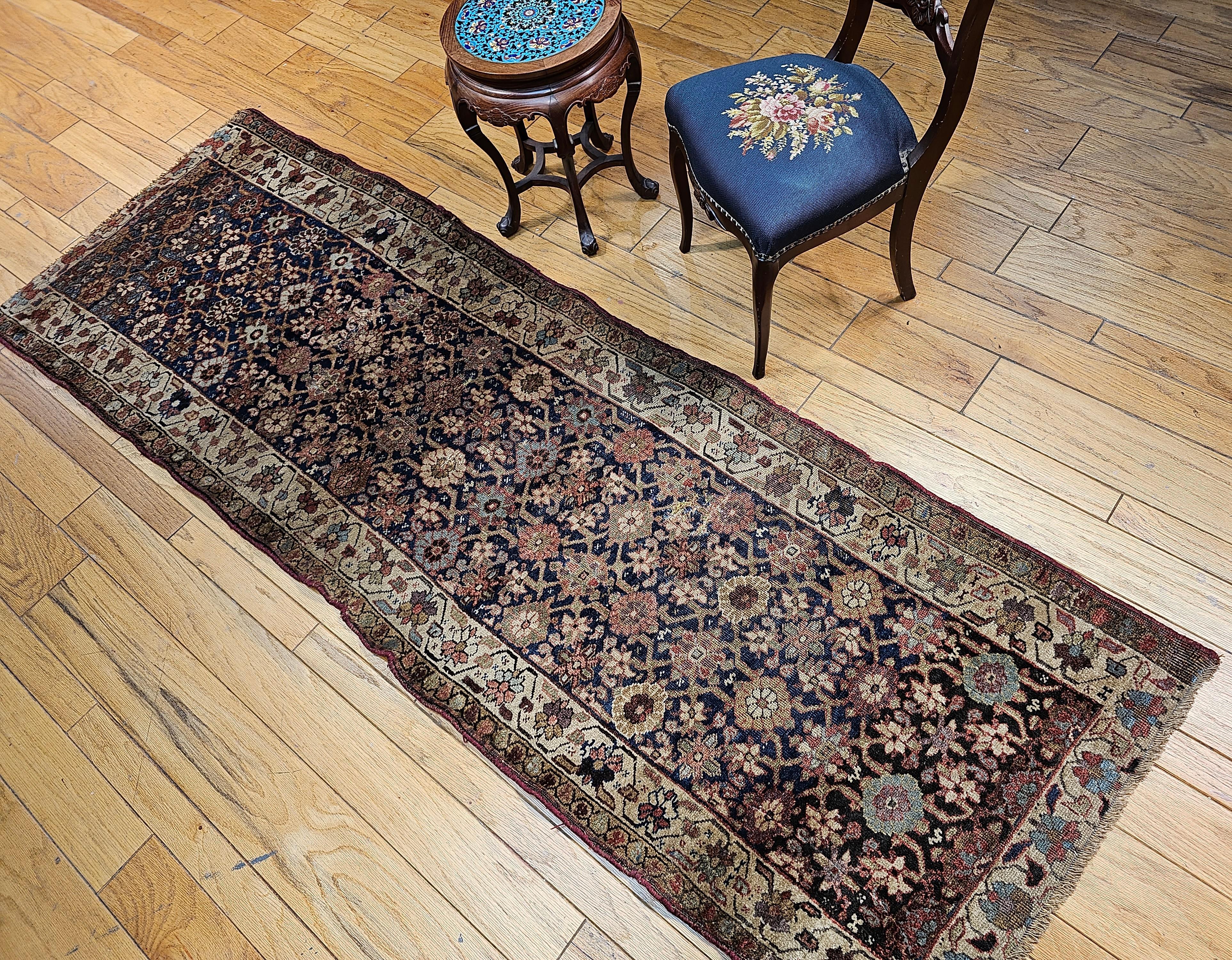 19th Century Persian Kurdish Bidjar Runner For Sale 4
