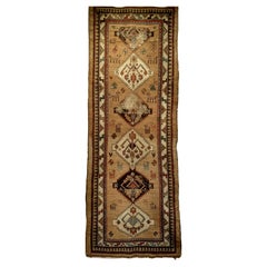 19th Century Persian Kurdish Camel Hair Runner