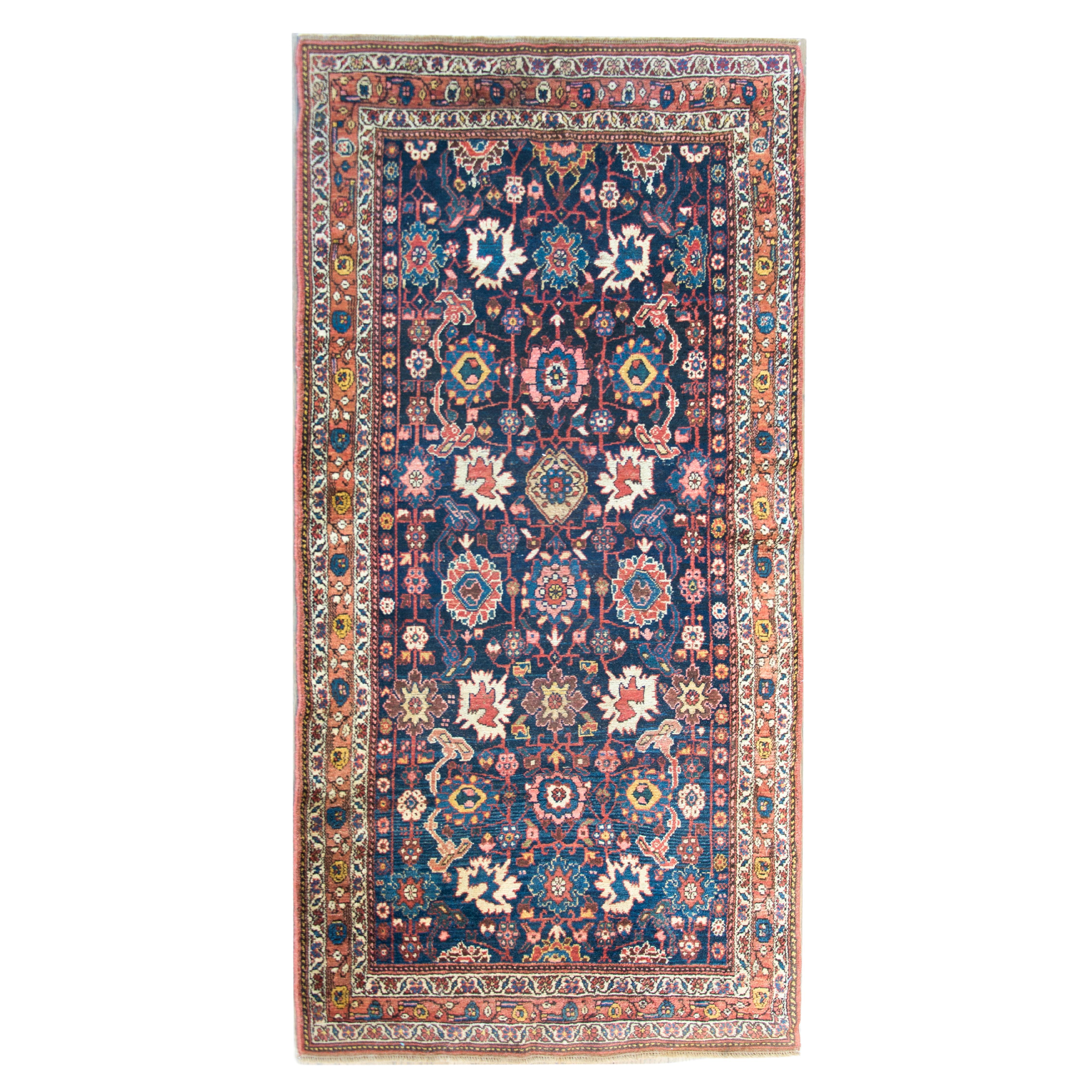 Late 19th Century W. Persian Kurdish Carpet ( 3'8