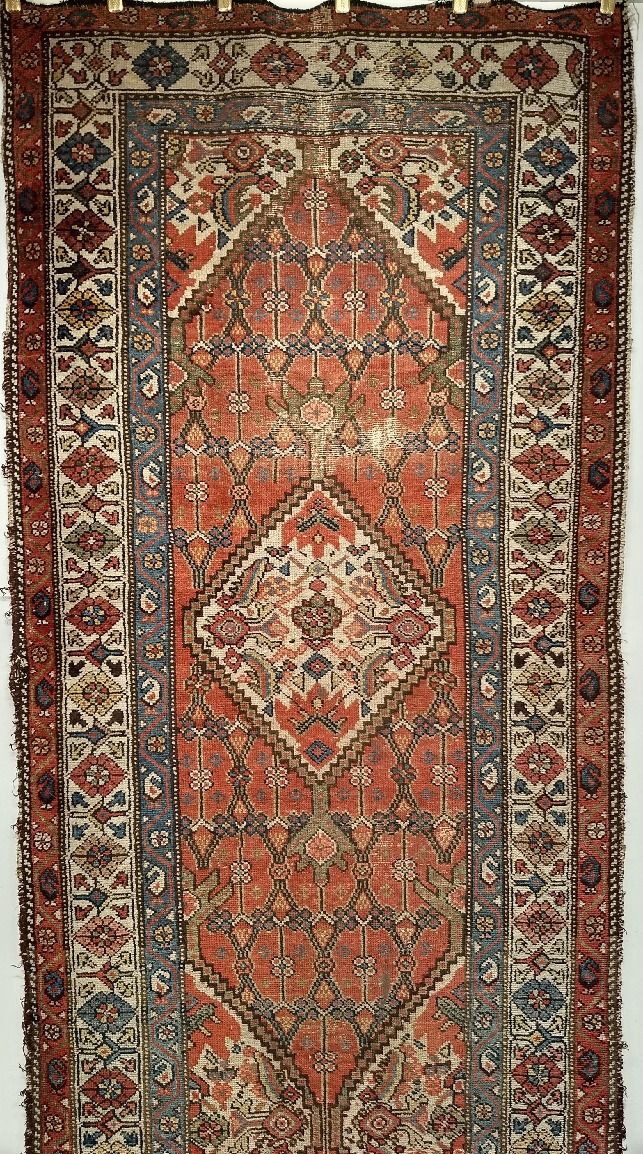 Persiano Runner lungo persiano Malayer del XIX secolo in vendita
