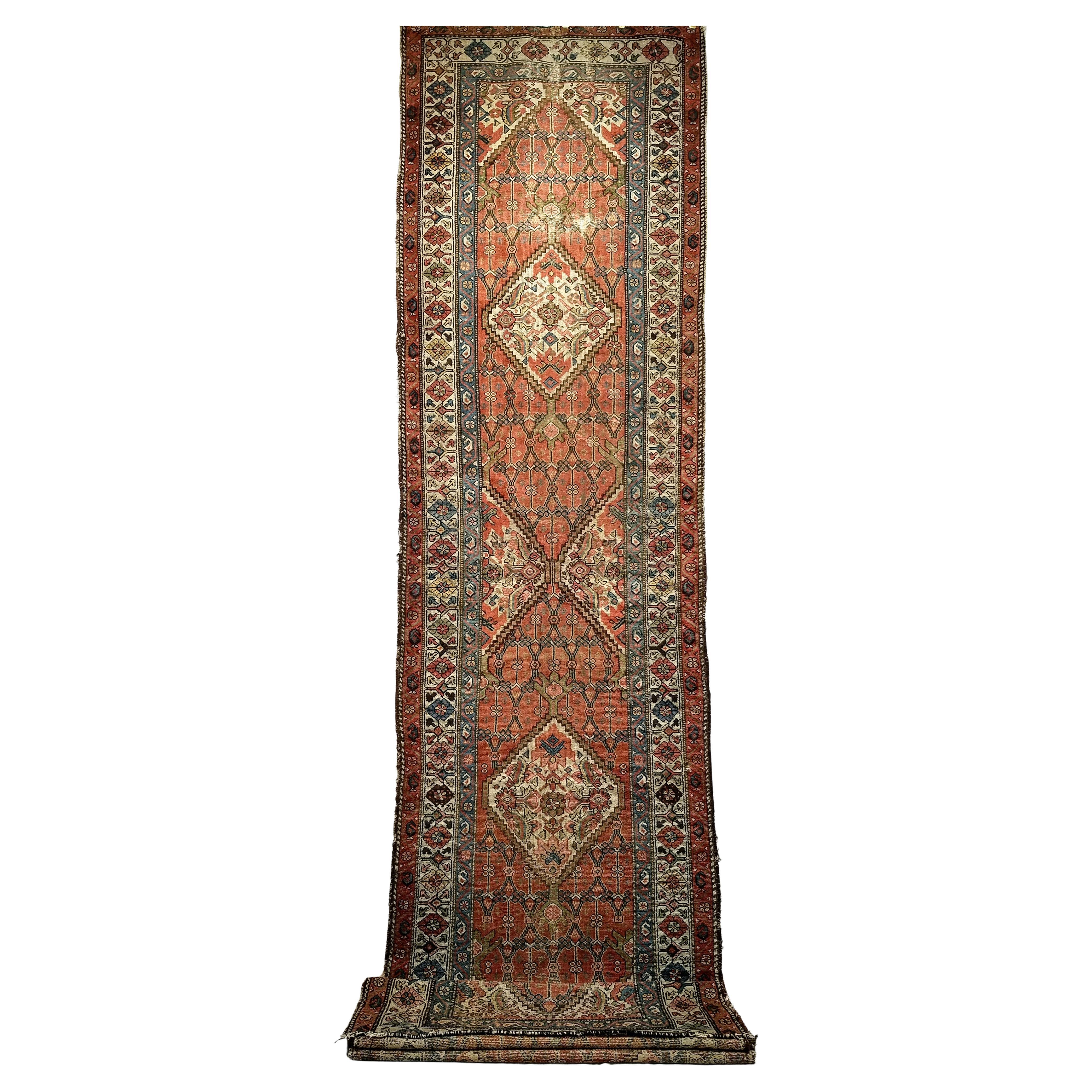 19th Century Persian Malayer Long Runner