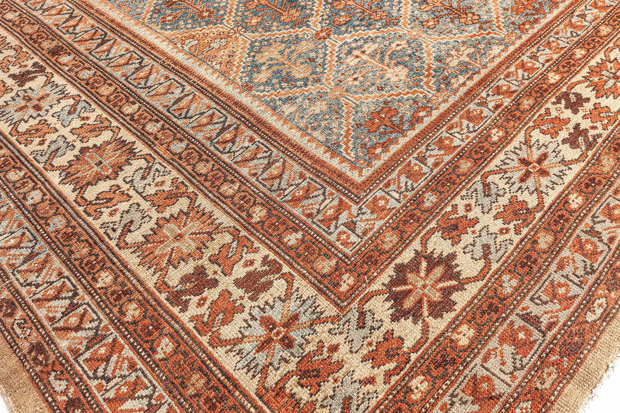 19th Century Persian Malayer Handmade Wool Runner In Good Condition For Sale In New York, NY
