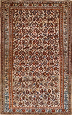 Tappeto persiano Malayer Paisley del XIX secolo ( 4'2" x 6'6" - 127 x 198 )