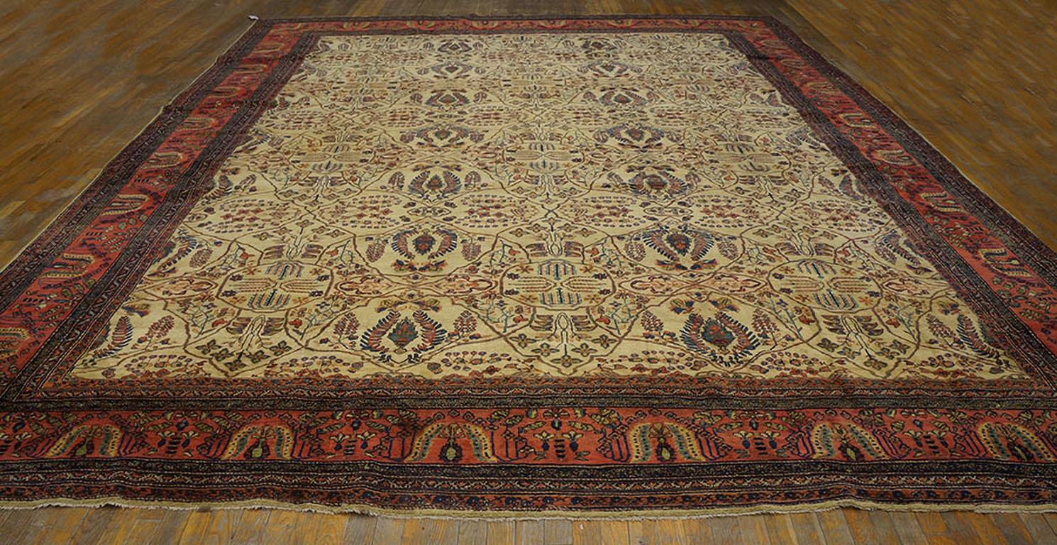 Persiano Tappeto persiano Sarouk Farahan del XIX secolo ( 11'10
