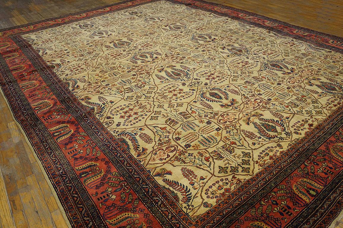 Tappeto persiano Sarouk Farahan del XIX secolo ( 11'10