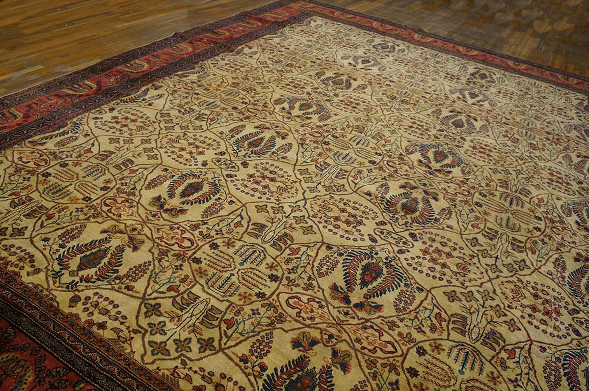 Fine XIX secolo Tappeto persiano Sarouk Farahan del XIX secolo ( 11'10
