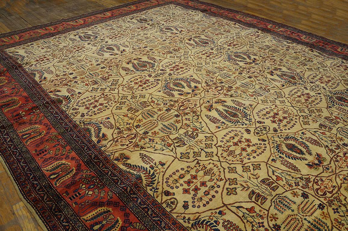 Tappeto persiano Sarouk Farahan del XIX secolo ( 11'10