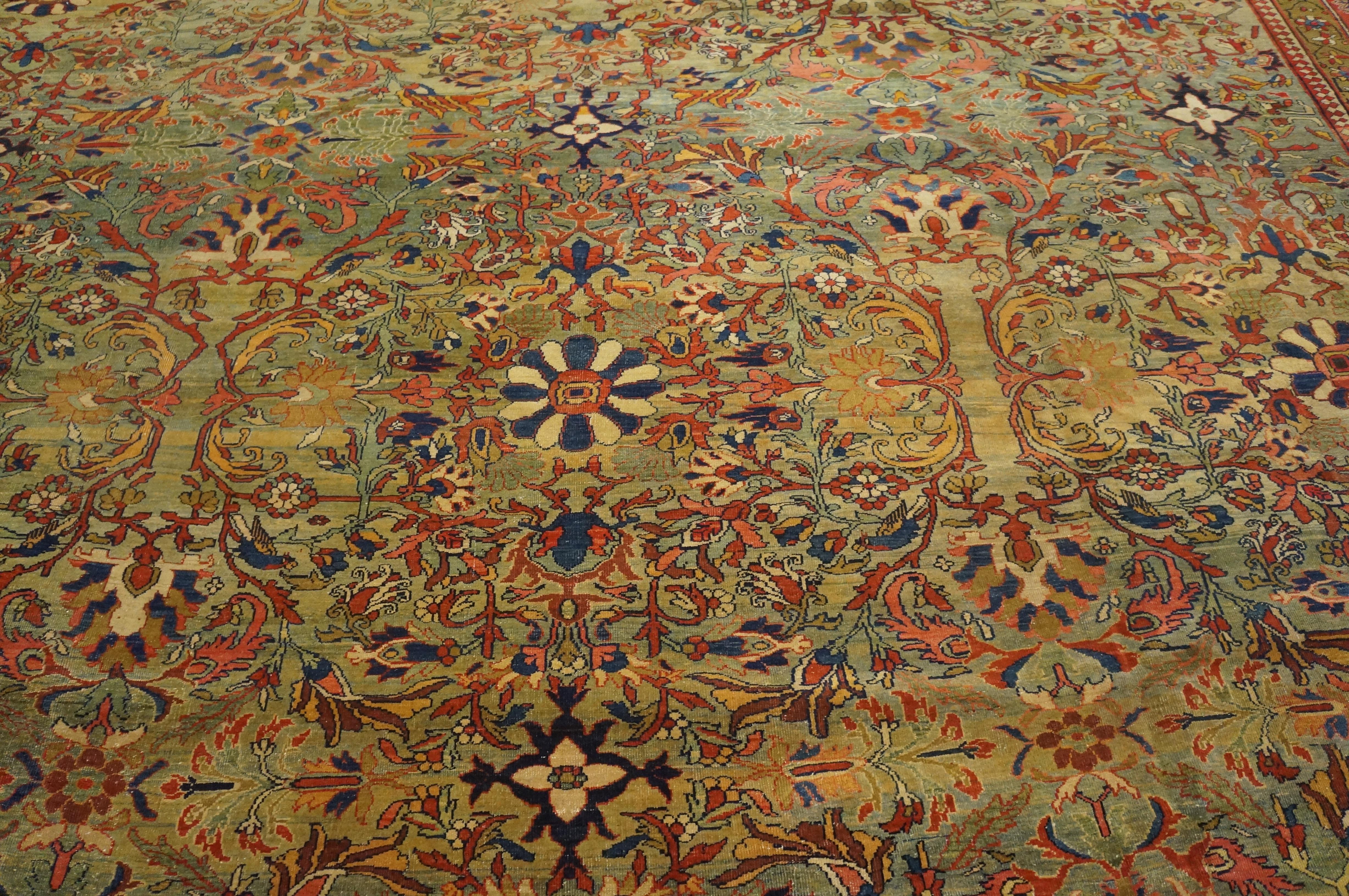 19th Century  Persian Sarouk Farahan Carpet ( 12' x 15'9