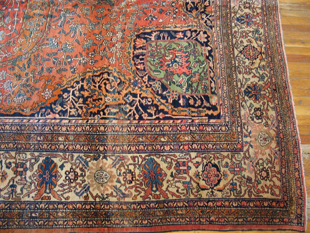Persiano Sarouk persiano del XIX secolo  Tappeto Farahan ( 13'2