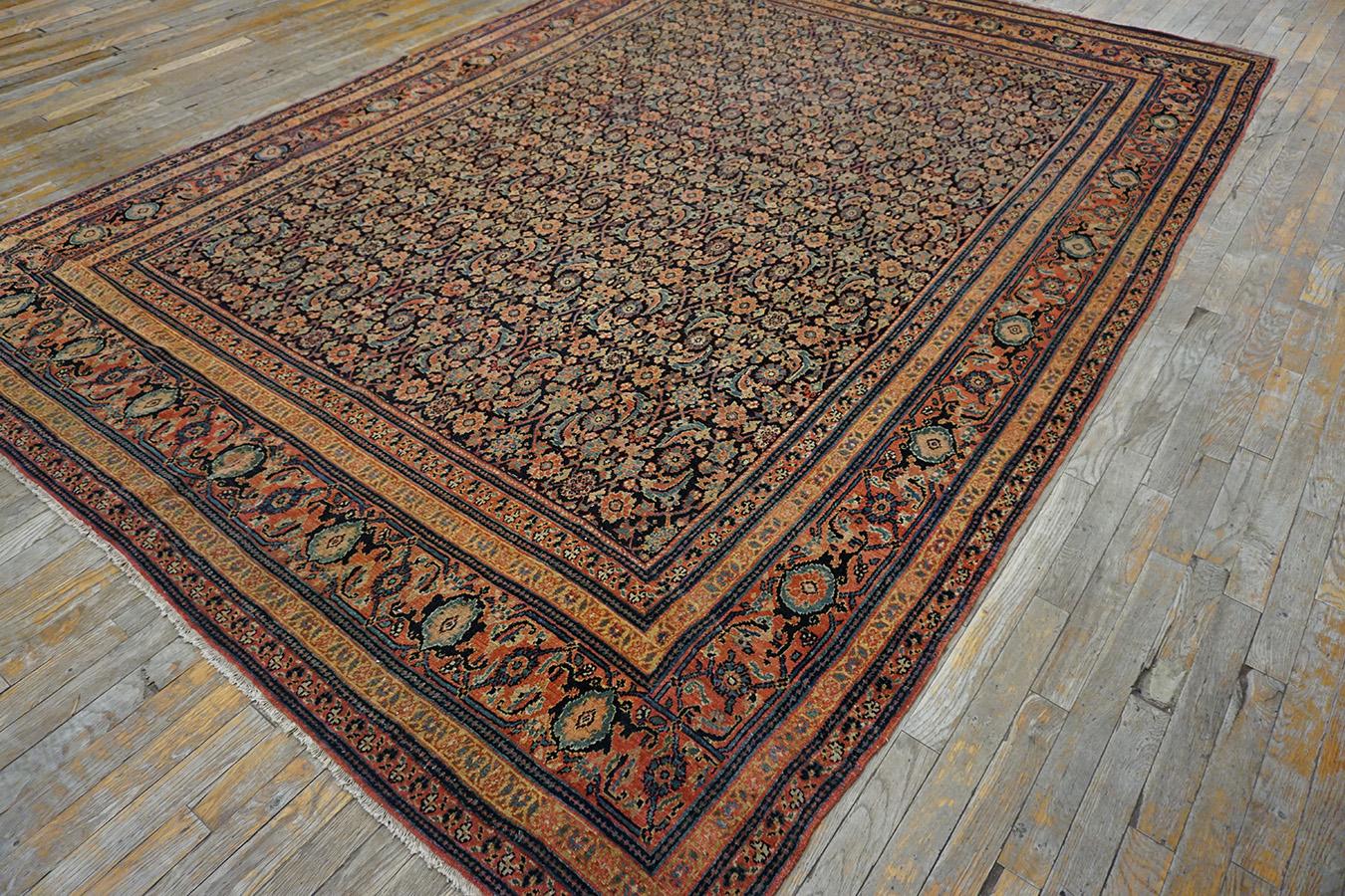 19th Century Persian Senneh Carpet ( 7'6