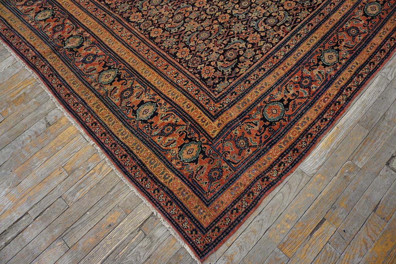 19th Century Persian Senneh Carpet ( 7'6