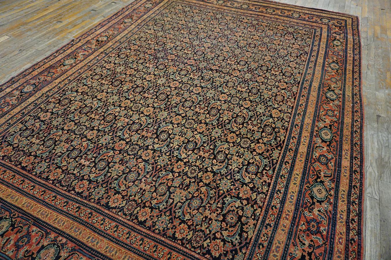19th Century Persian Senneh Carpet ( 7'6