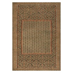 Kilim persan du 19ème siècle de Senneh (4,5 m x 1,90 m)