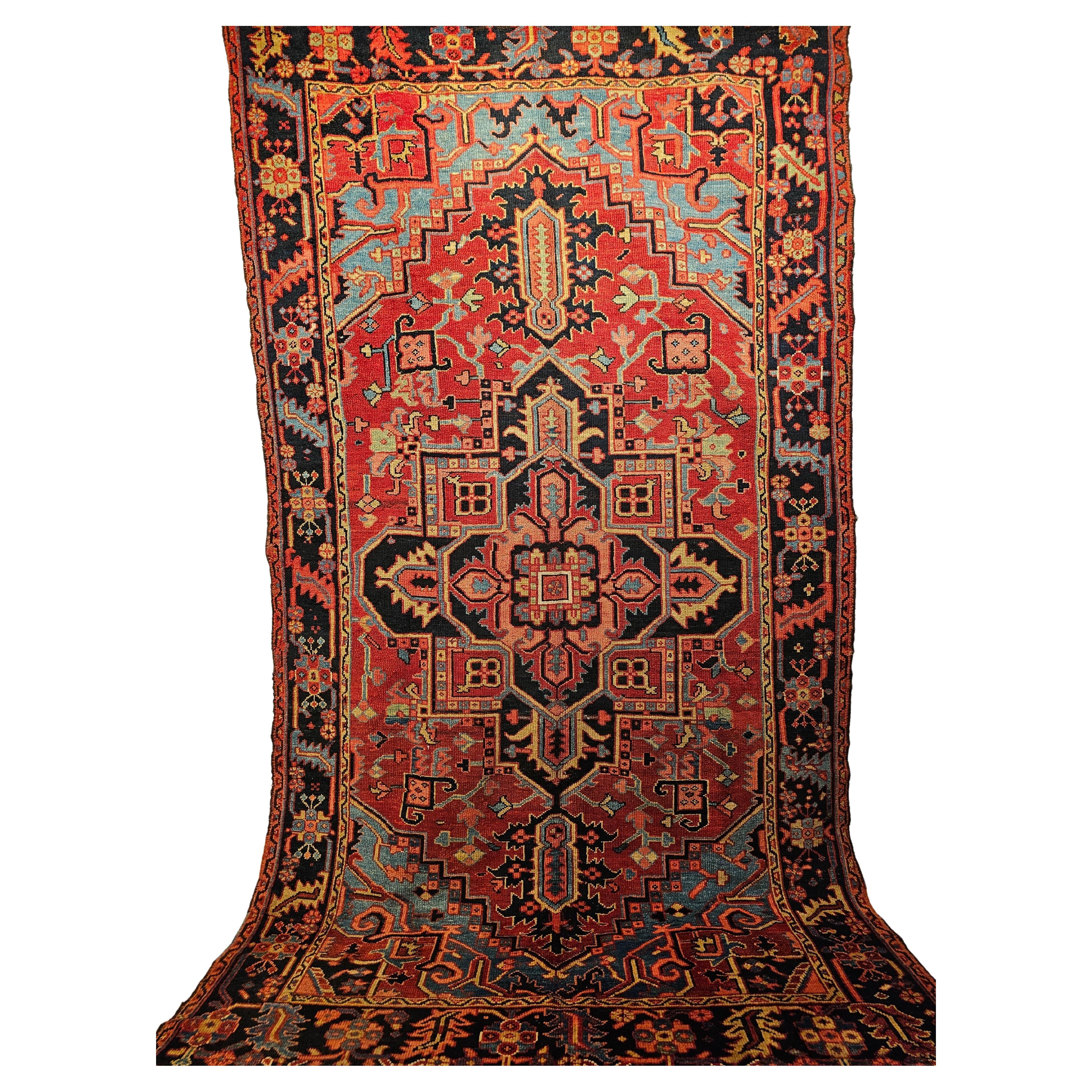 Beautiful example of the Persian village rug weaving is represented in this rare 