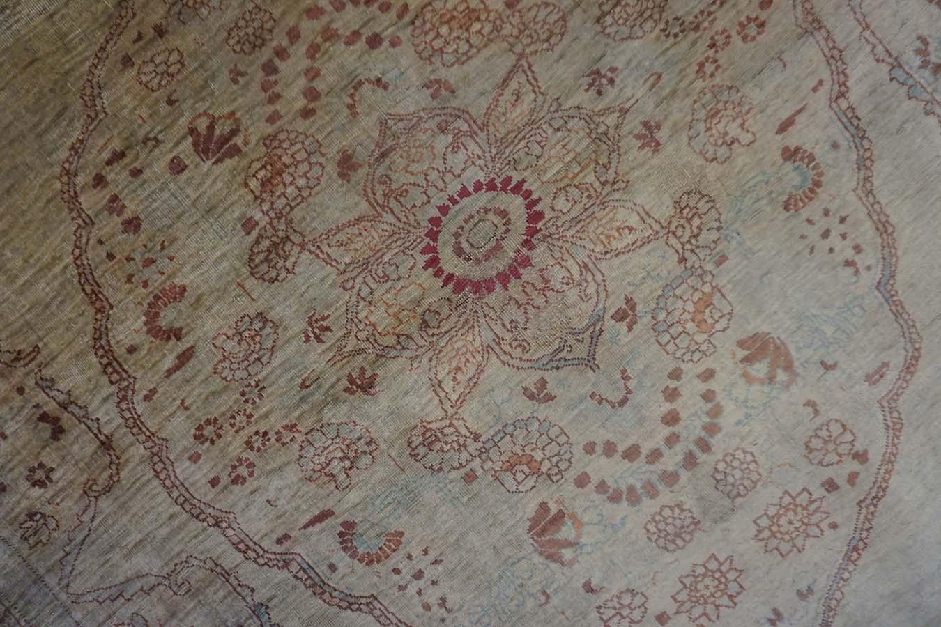 19th Century Persian Silk Tabriz Carpet  19th Century Persian Silk Tabriz Carpet For Sale 13
