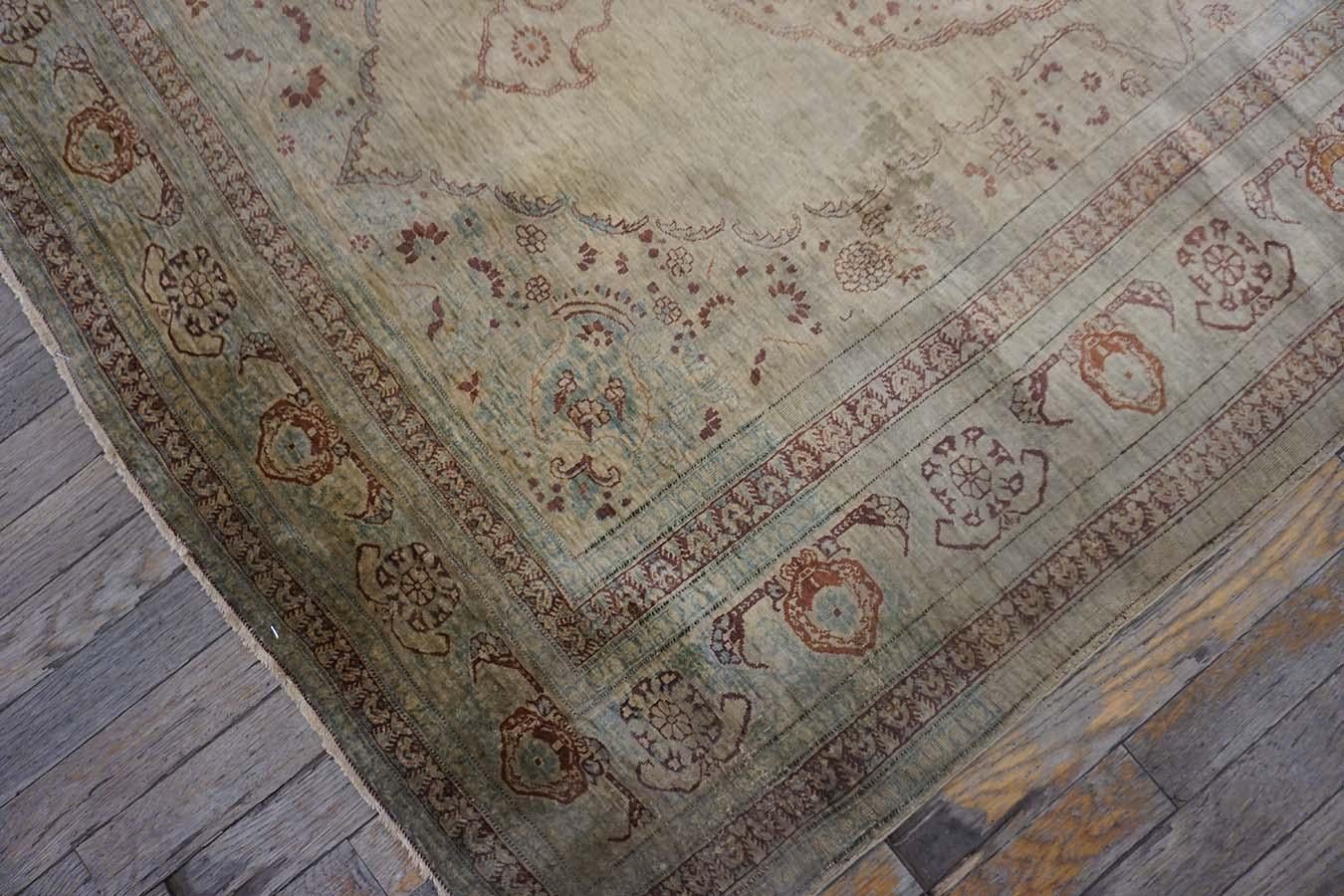 19th Century Persian Silk Tabriz Carpet  19th Century Persian Silk Tabriz Carpet In Good Condition For Sale In New York, NY