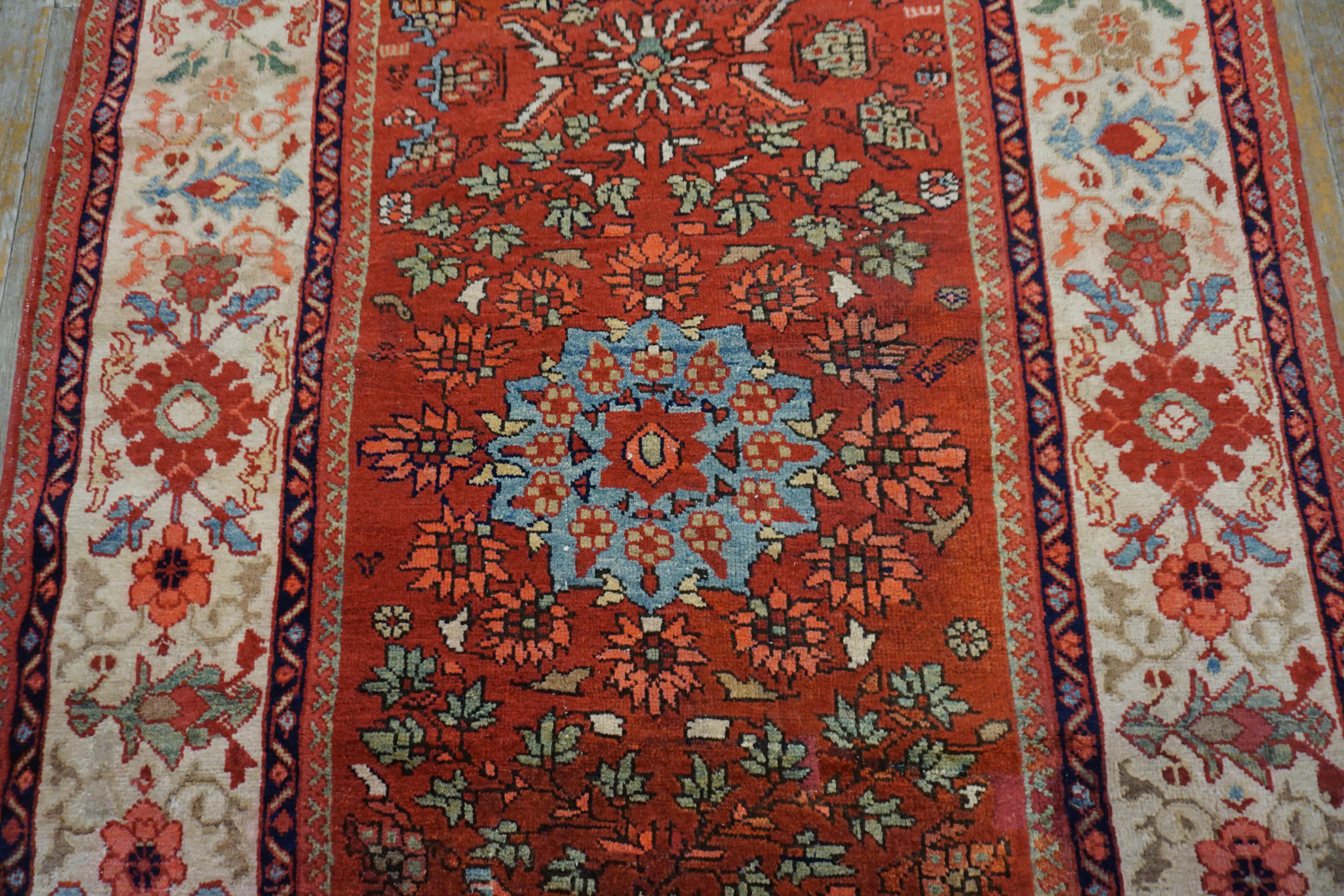Tappeto persiano Sultanabad del XIX secolo ( 4'4