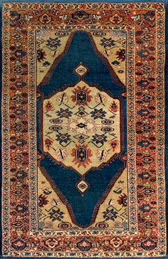 Antique 19th Century Persian Sultanabad Carpet ( 4'5" x 6'9" - 135 x 206 )