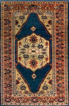 Alfombra Persa Sultanabad del Siglo XIX ( 4'5" x 6'9" - 135 x 206 )