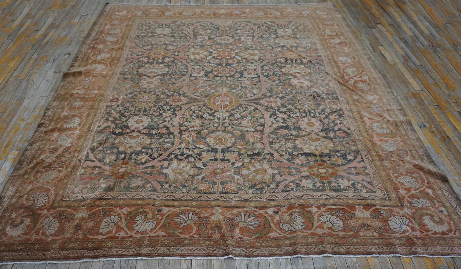 19th Century Persian Sultanabad Carpet ( 9'6