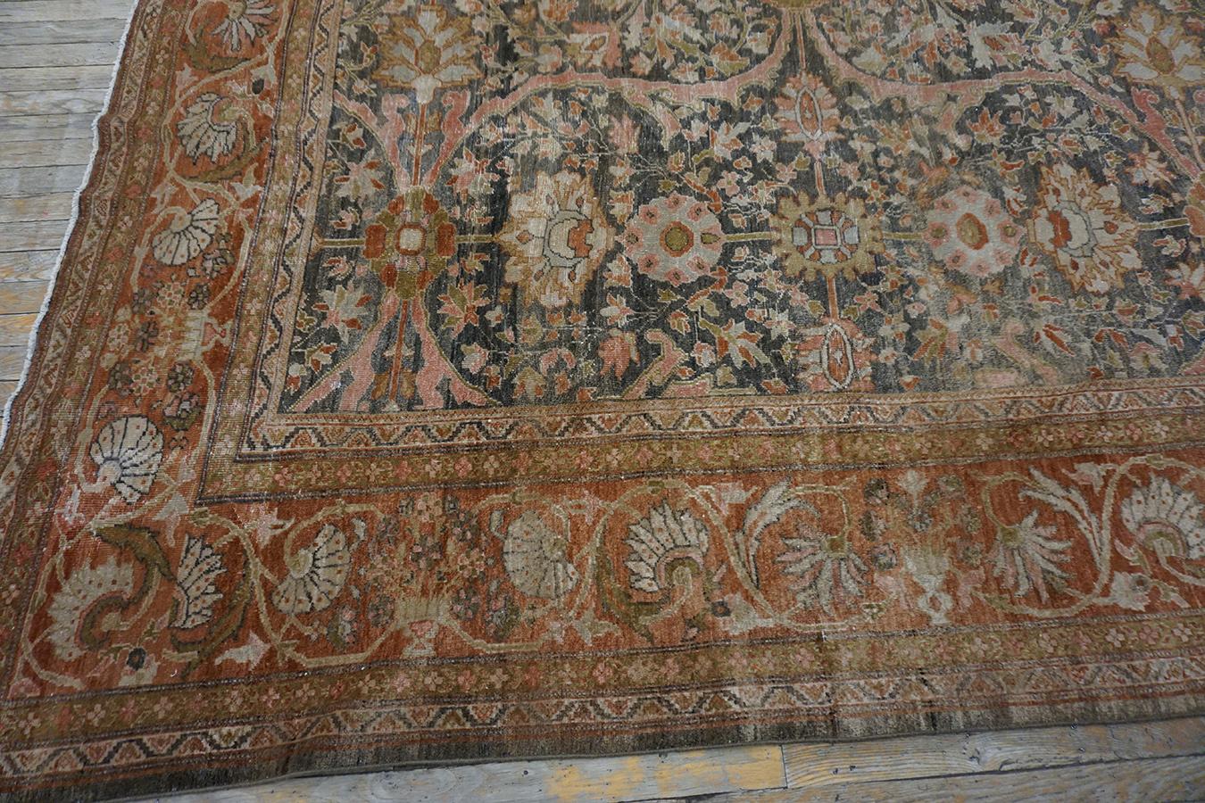 19th Century Persian Sultanabad Carpet ( 9'6