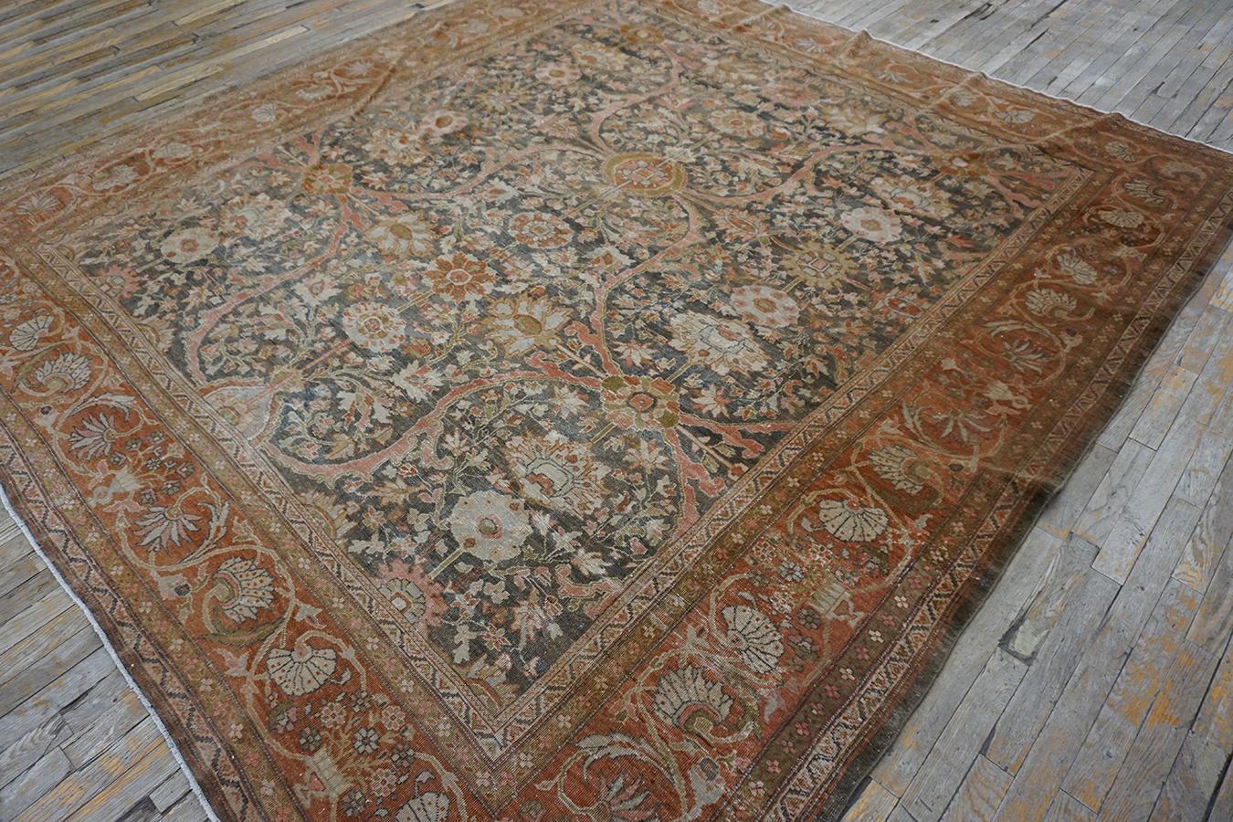 Late 19th Century 19th Century Persian Sultanabad Carpet ( 9'6