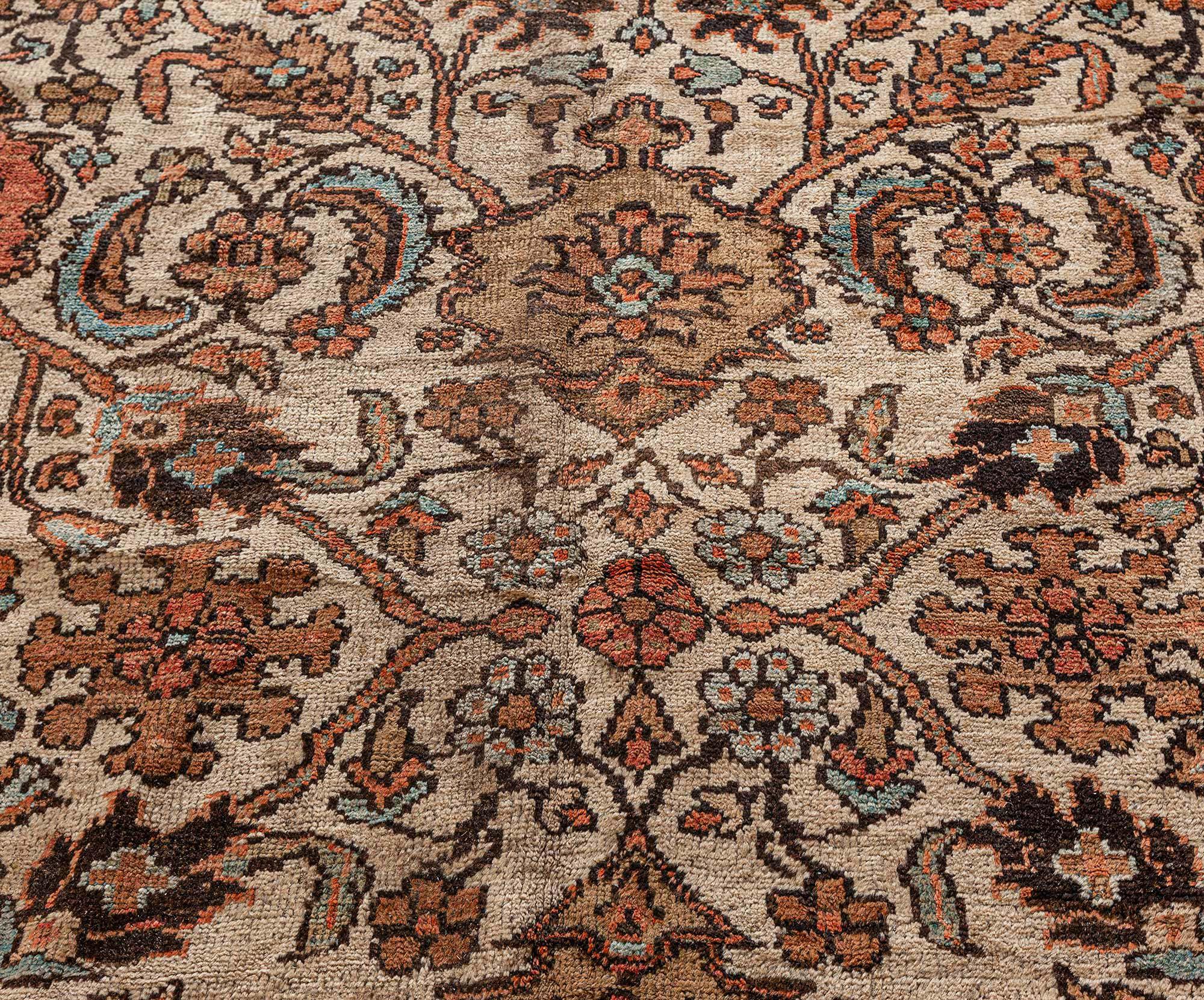 Hand-Knotted 19th Century Persian Sultanabad Hand Knotted Rug For Sale