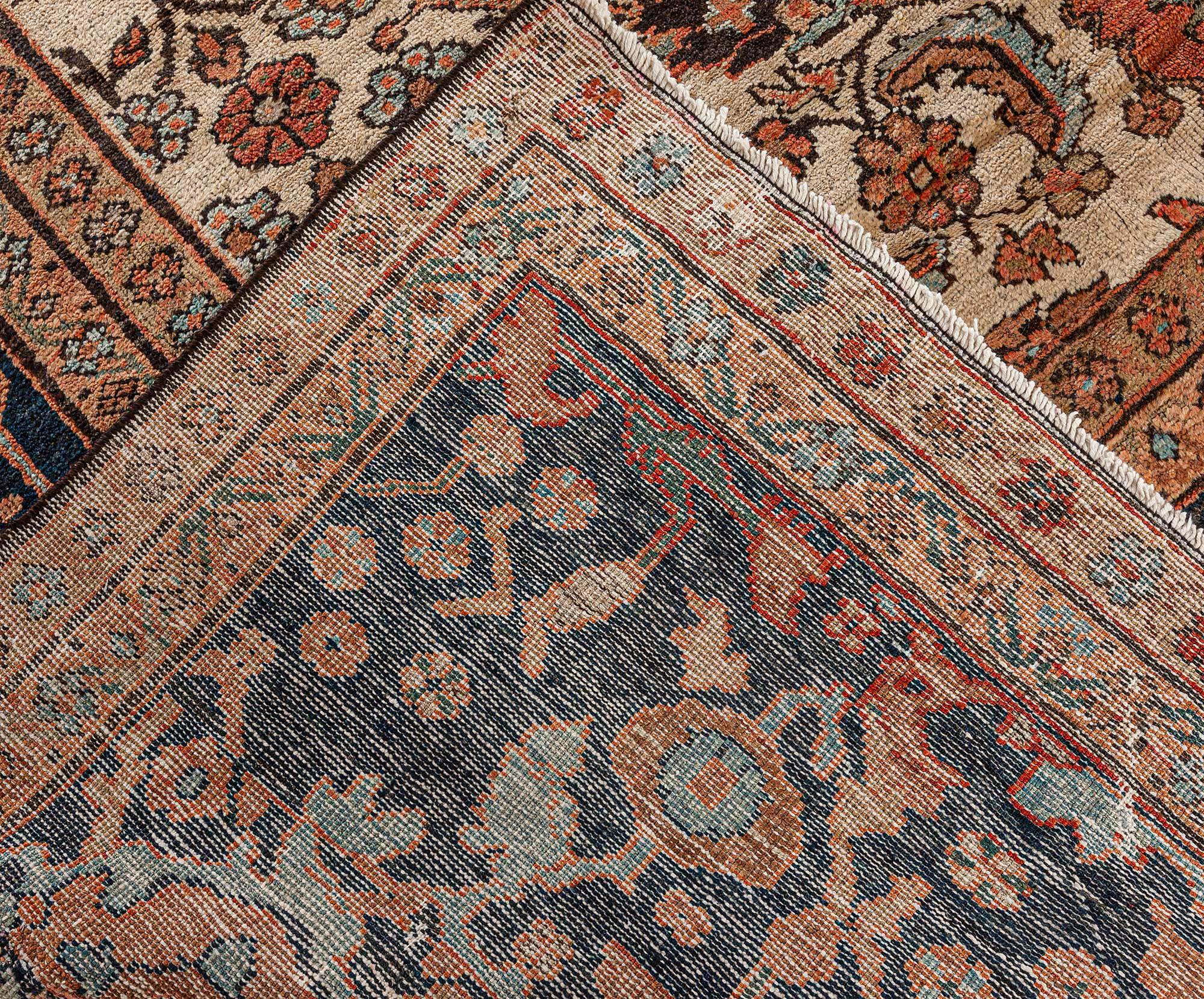 19th Century Persian Sultanabad Hand Knotted Rug For Sale 3