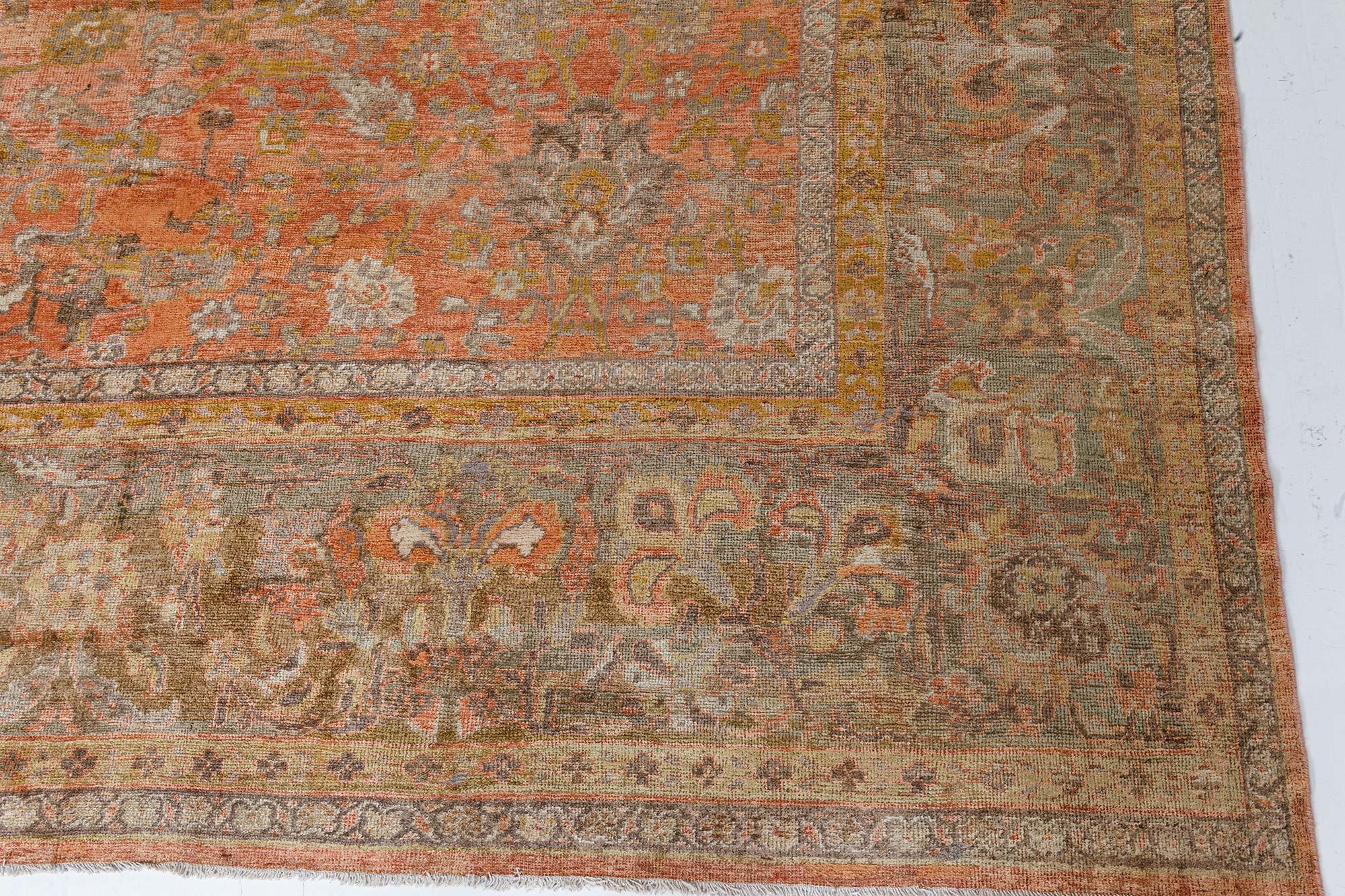 XIXe siècle Tapis persan Sultanabad Doris Leslie Blau du 19ème siècle ajusté en vente