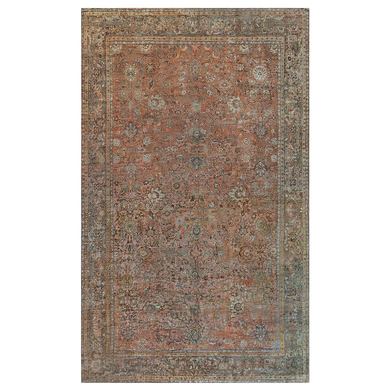 Tapis persan Sultanabad Doris Leslie Blau du 19ème siècle ajusté en vente