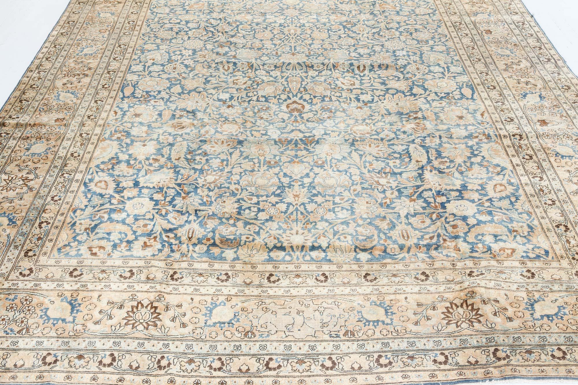 19th Century Persian Tabriz Handmade Wool Carpet In Good Condition For Sale In New York, NY