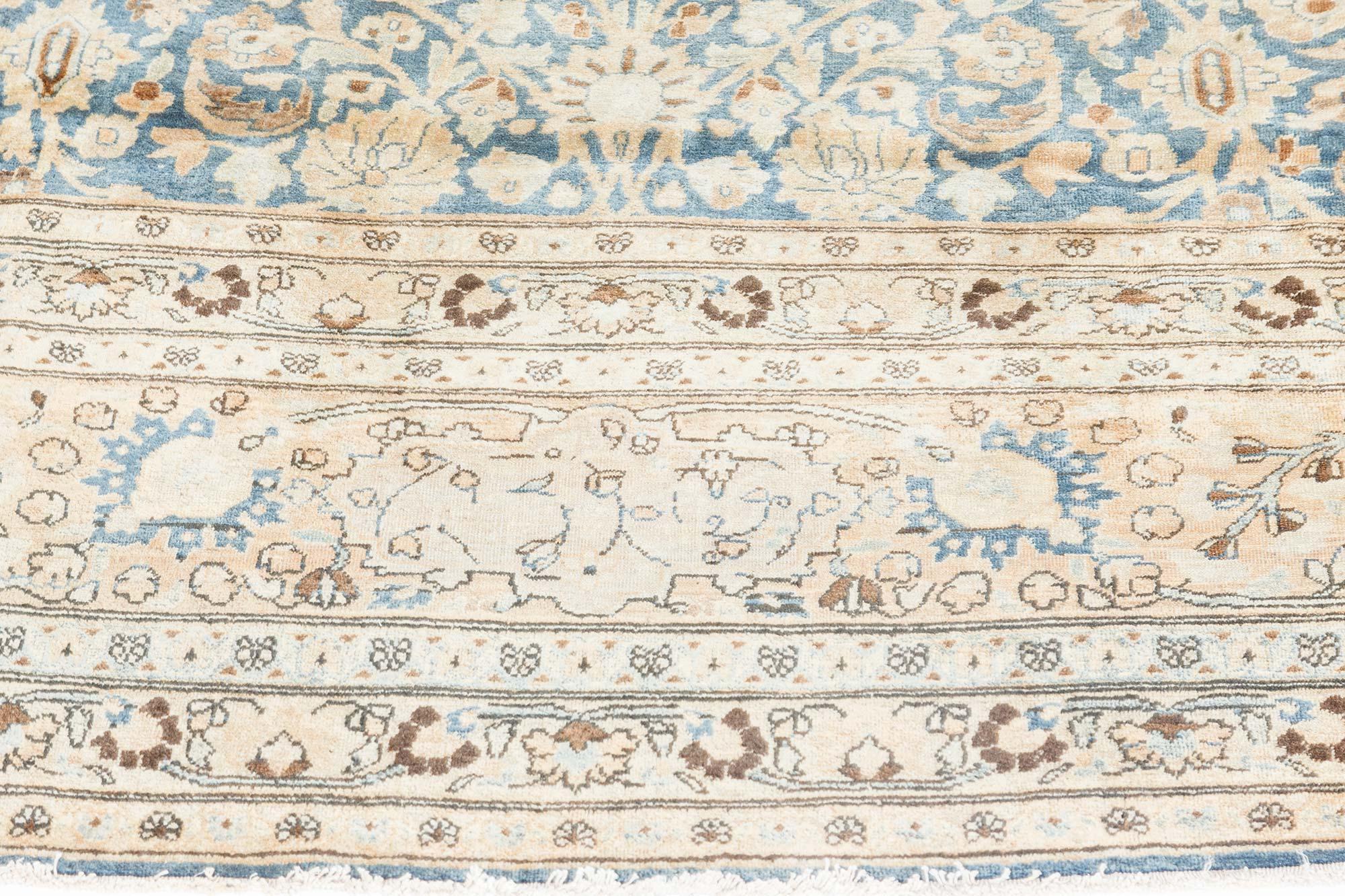 19th Century Persian Tabriz Handmade Wool Carpet For Sale 1