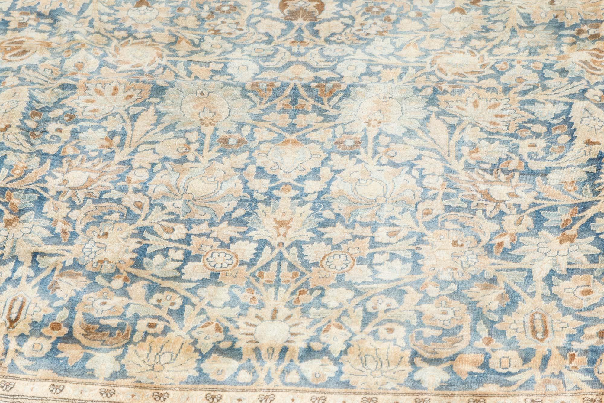 19th Century Persian Tabriz Handmade Wool Carpet For Sale 2