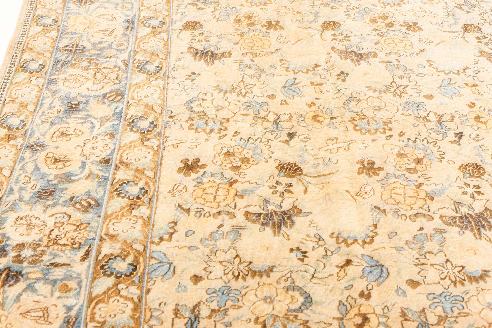 Laine Tapis persan de Tabriz du 19ème siècle fait à la main Doris Leslie Blau en vente