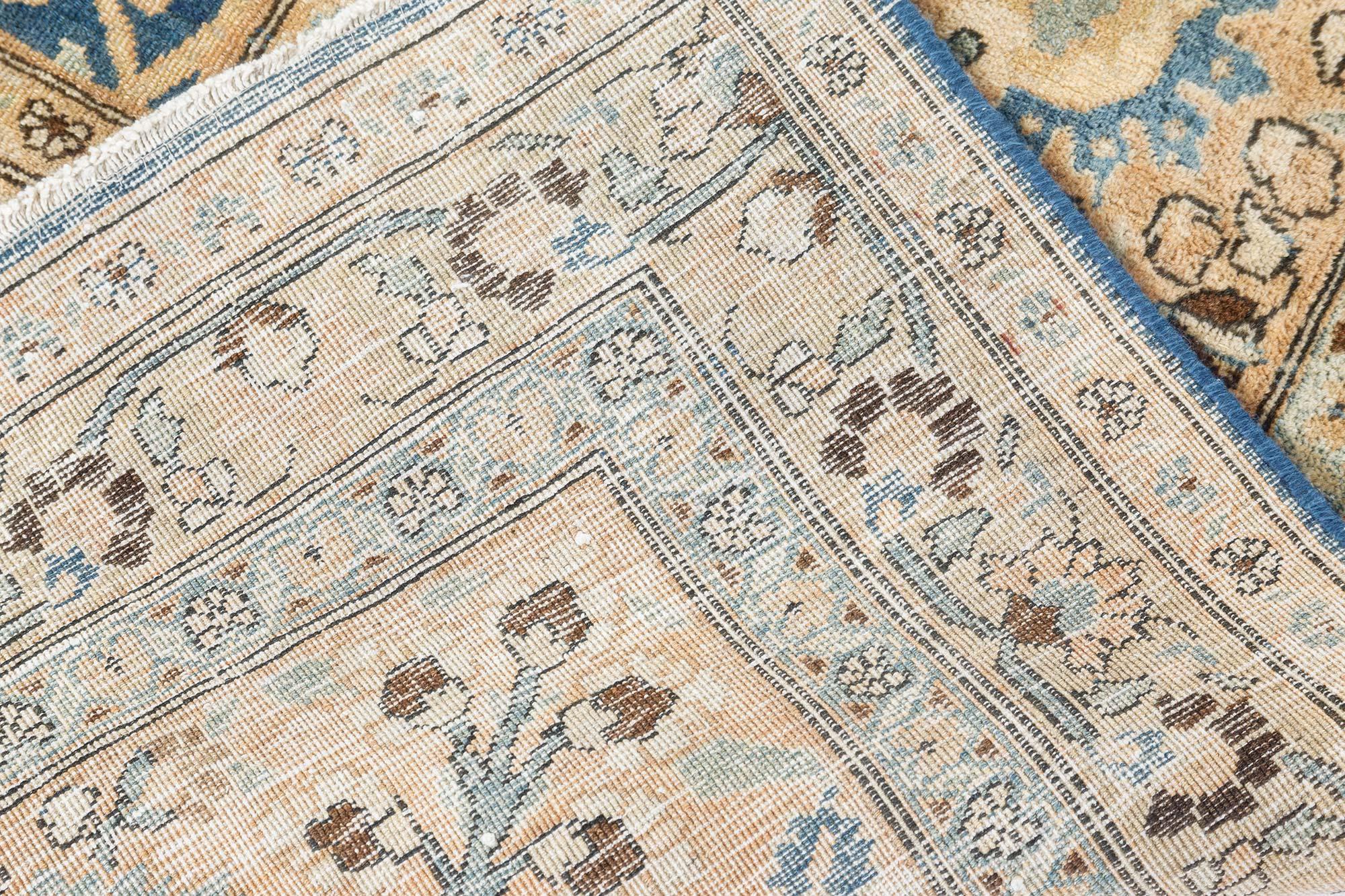 19th Century Persian Tabriz Handmade Wool Carpet For Sale 5