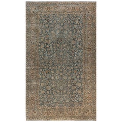 Antique 19th Century Persian Tabriz Handmade Wool Carpet